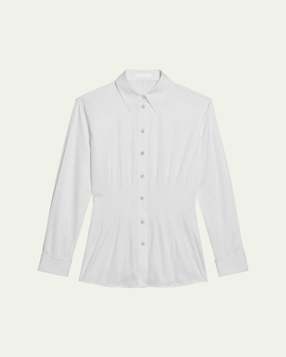 Darted Button-Front Shirt